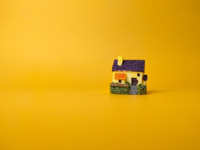 painted porcelain house